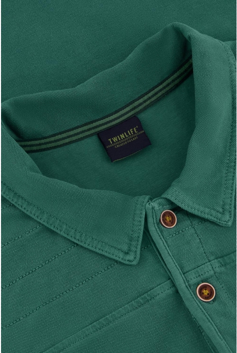 Twinlife men knitted polo worker