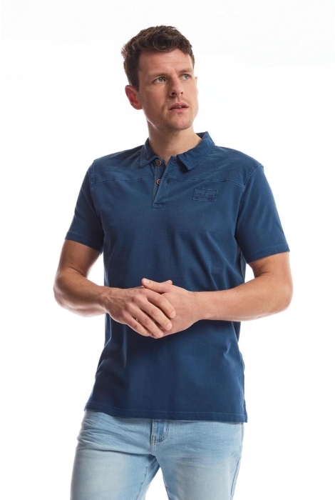 Twinlife men knitted polo worker
