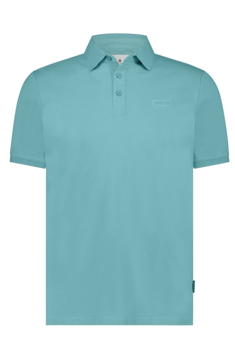 State of Art blauwe heren polo | Vooraanzicht