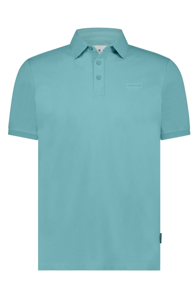 State of Art blauwe heren polo | Vooraanzicht