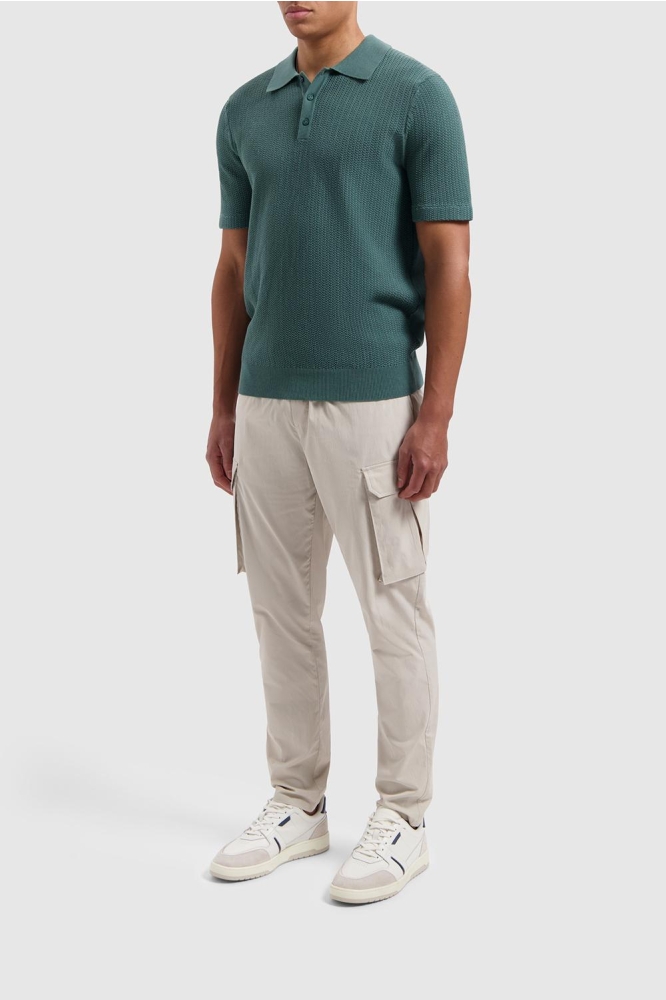 STRUCTURED POLO 24010809 76 FADED GREEN