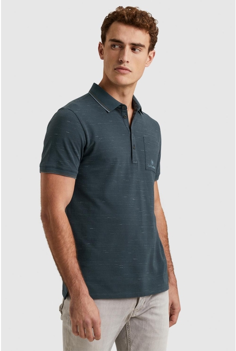 Cast Iron short sleeve polo injected cotton