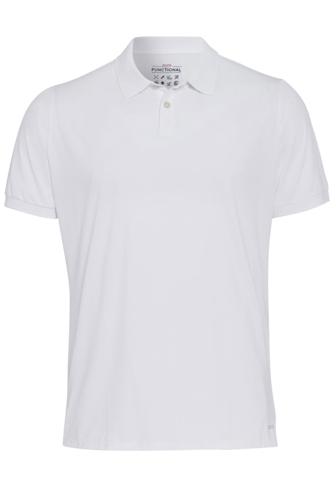 PURE FUNCTIONAL POLO SLIM FIT D81325 92910 900 WHITE PLAIN