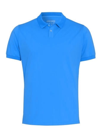 Pure H. Tico Polo PURE FUNCTIONAL POLO SLIM FIT D81325 92910 143 PLAIN TURQUOISE