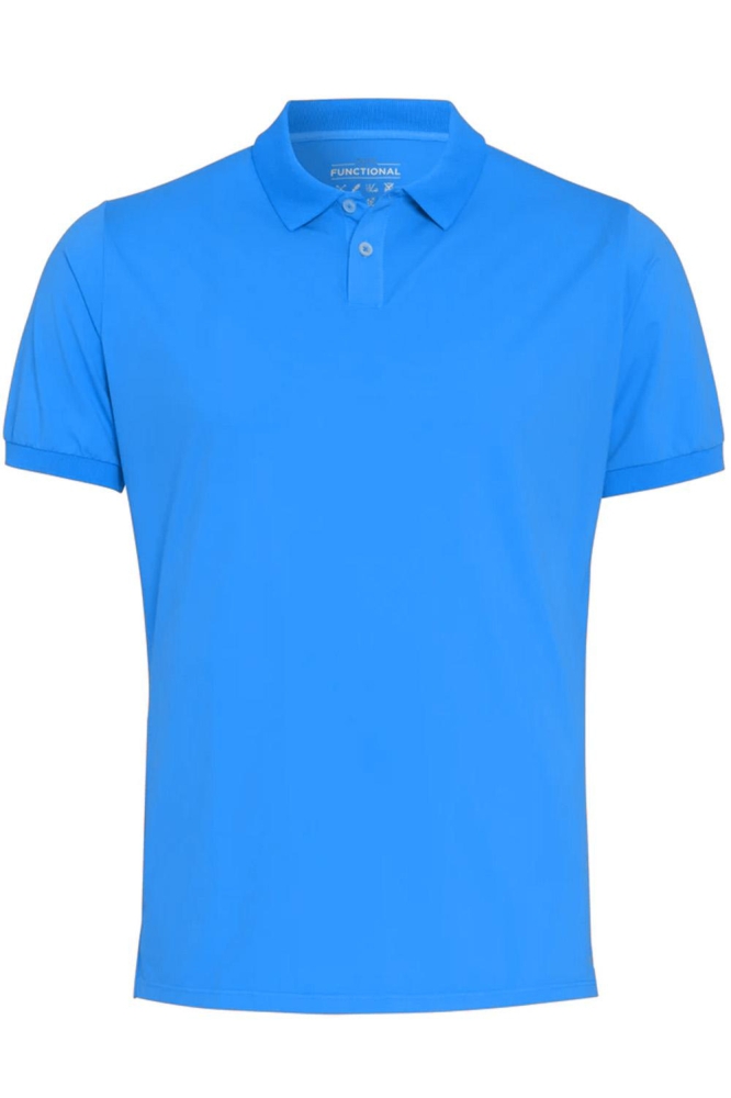 PURE FUNCTIONAL POLO SLIM FIT D81325 92910 143 PLAIN TURQUOISE