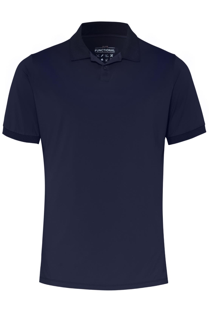 PURE FUNCTIONAL POLO SLIM FIT D81325 92910 130 PLAIN NAVY