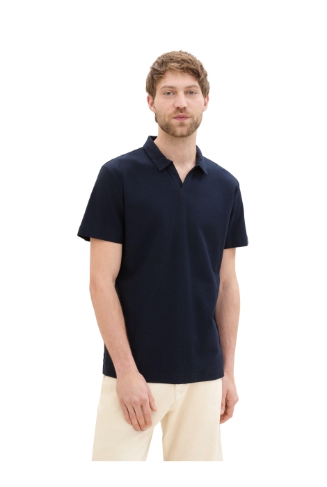 Tom Tailor structured resort collar polo