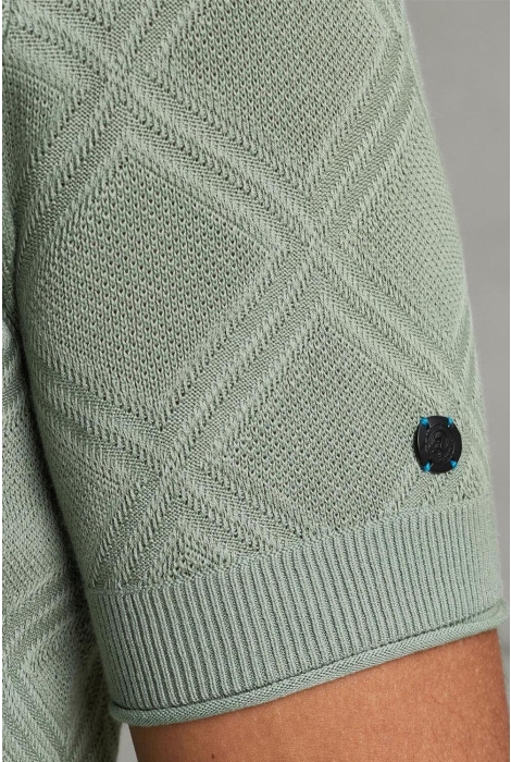 Cast Iron short sleeve polo cotton modal