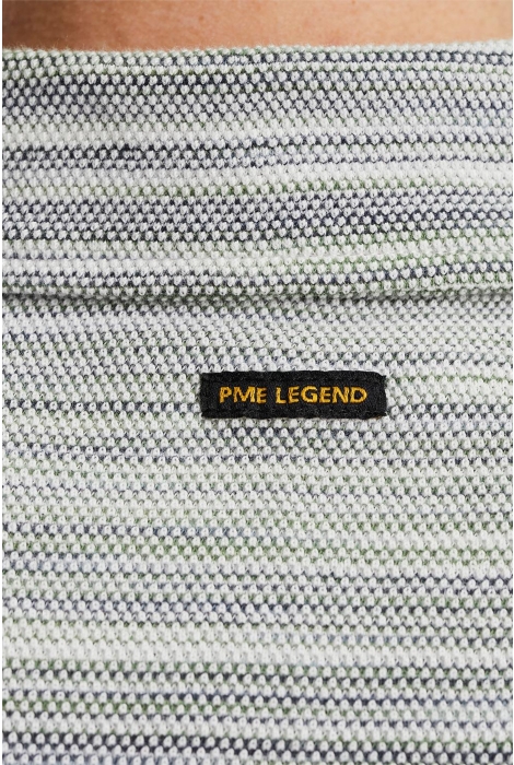 PME legend short sleeve polo stripe space dye