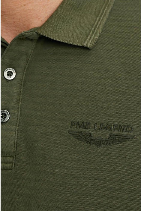PME legend short sleeve polo melange striped