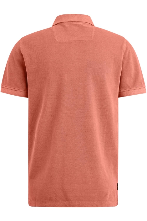 PME legend oranje heren polo | Achteraanzicht