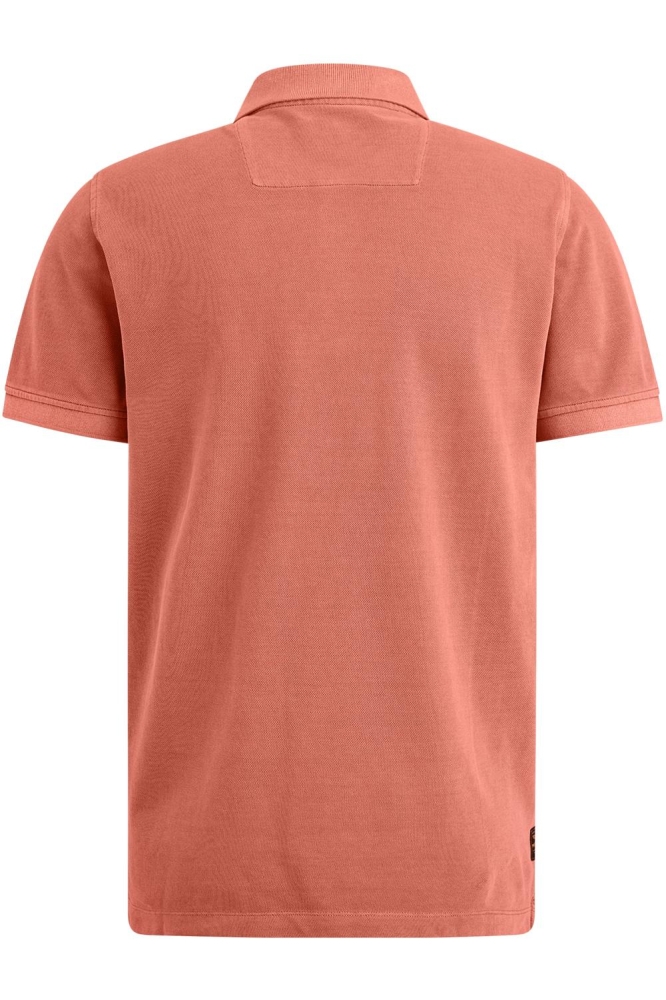 PME legend oranje heren polo | Achteraanzicht