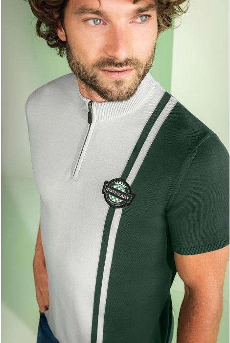 Le Mans poloshirt knitted ss