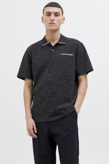 Jack & Jones Polo JCOLOGAN INJECT POLO SS SMU 12283821 BLACK
