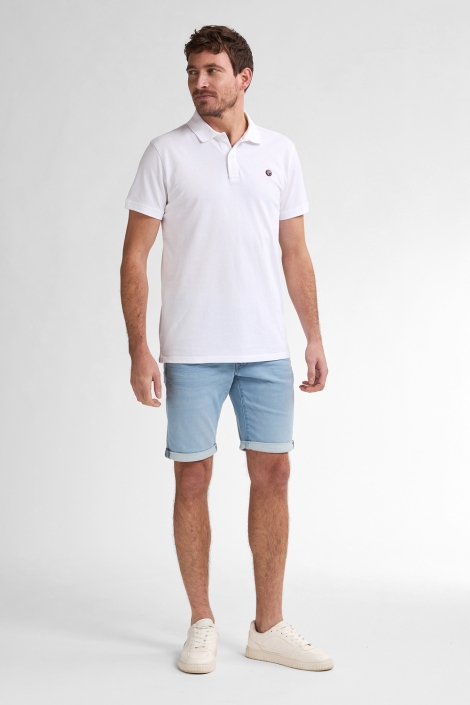 Petrol Industries witte heren polo | Model