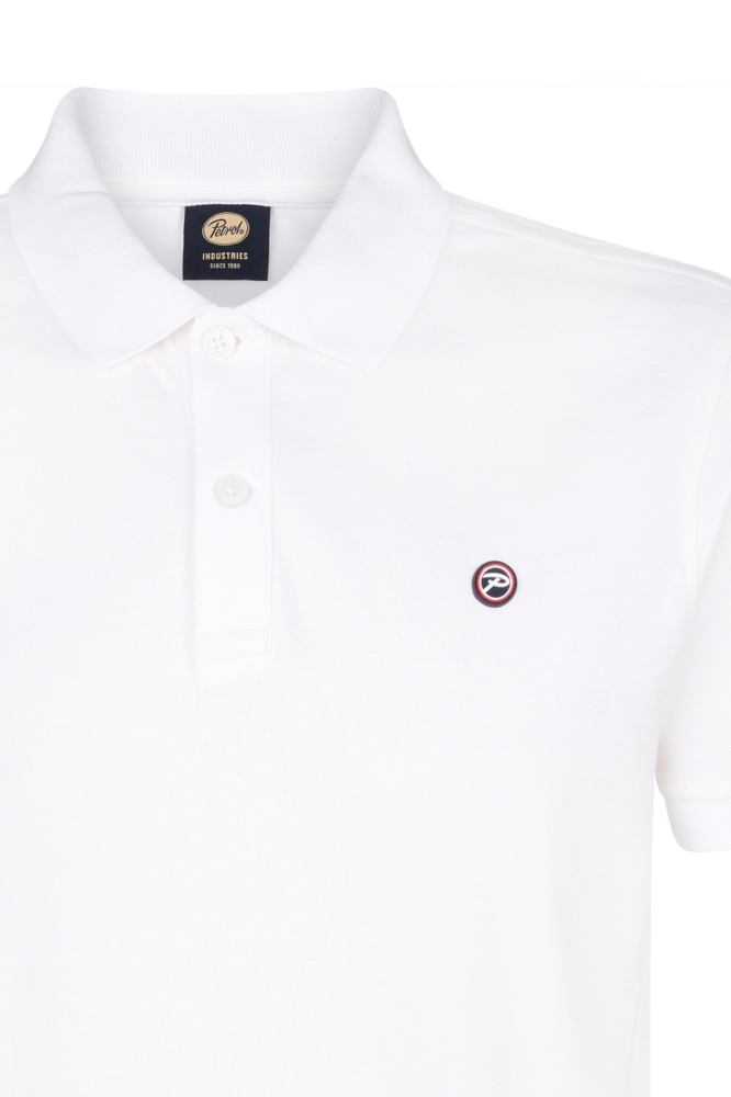 Petrol Industries witte heren polo | Kleurstaal