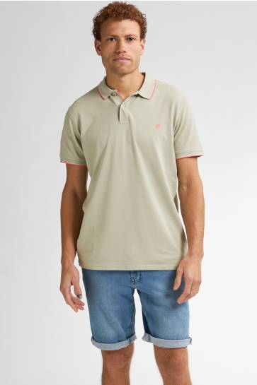 Petrol Industries Polo KLASSIEKE POLO WAVE M ROS POL003 6173 DESERT SAGE