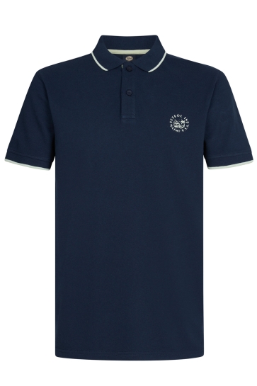 Petrol Industries Polo POLO MET RIBKRAAG M 1050 POL107 5178 Navy Blue