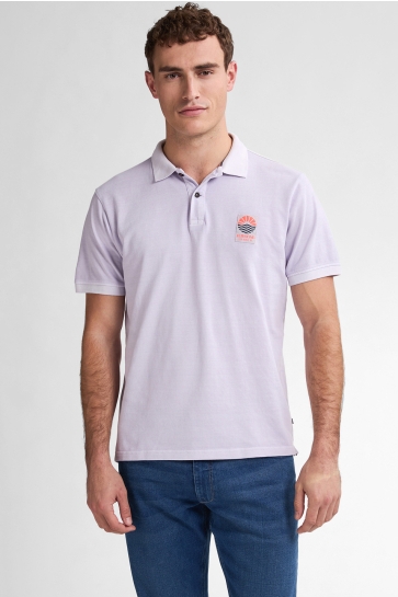 Petrol Industries Polo POLO MET RIBKRAAG M 1050 POL922 4111 LILAC GREY