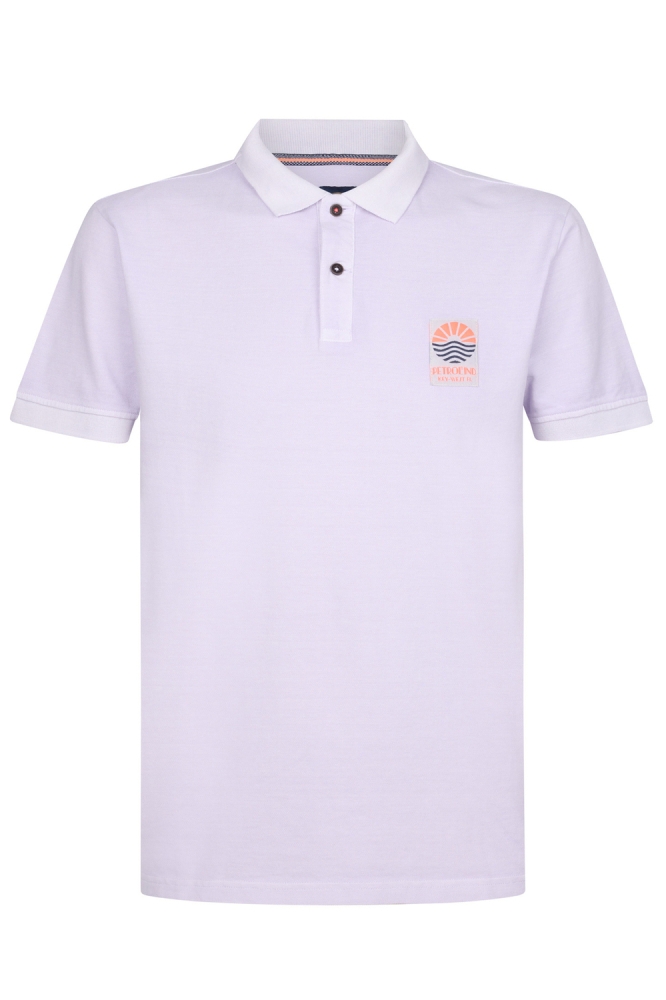 POLO MET RIBKRAAG M 1050 POL922 4111 LILAC GREY