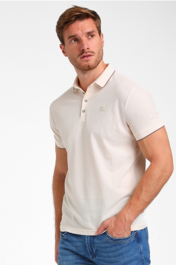 Gabbiano Polo LUXE JACQUARD POLO 235923 SAND