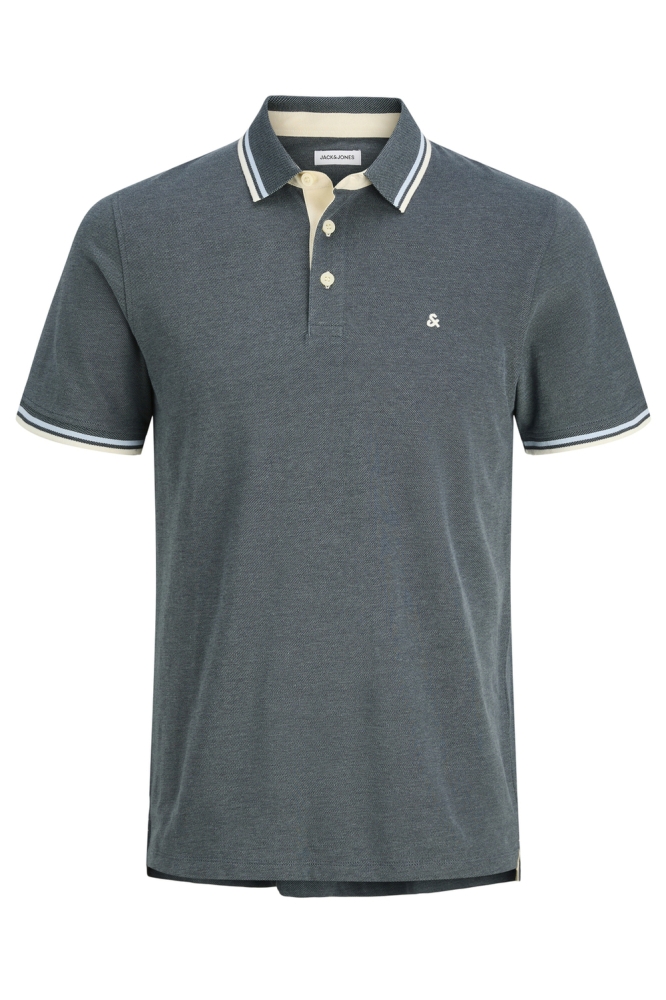 Jack & Jones blauwe heren polo | Vooraanzicht
