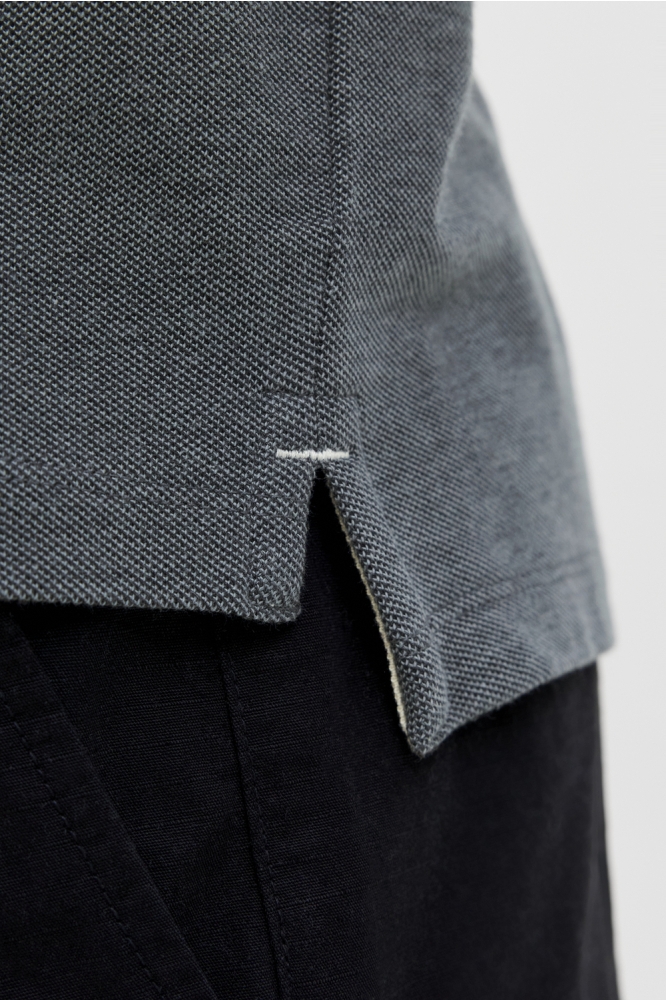 Jack & Jones blauwe heren polo | Close up