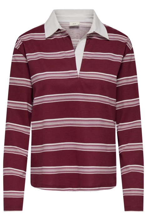 Jacqueline de Yong bordeaux dames t-shirt | Vooraanzicht