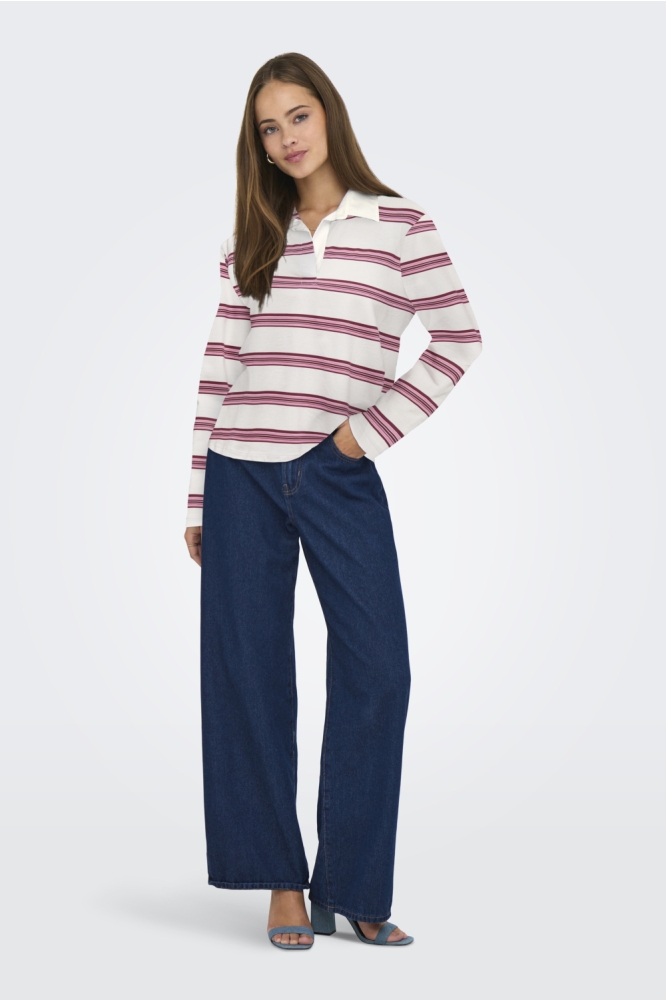 Jacqueline de Yong witte dames t-shirt | Model