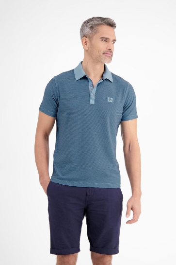 Lerros Polo GESTREEPT POLOSHIRT 2523211 443