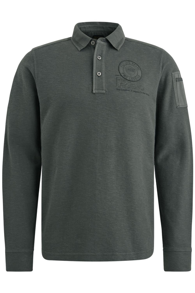 PME legend groene heren polo | Vooraanzicht