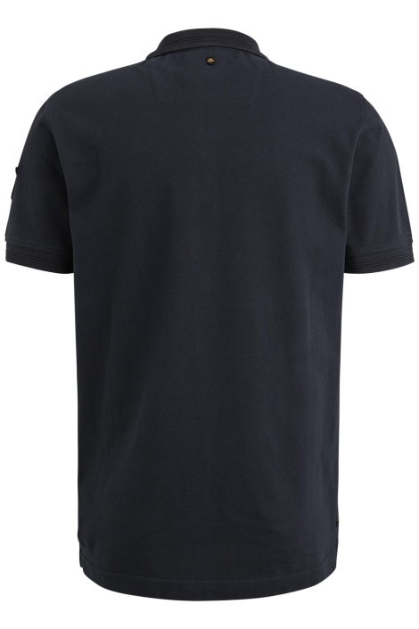 PME legend blauwe heren polo | Achteraanzicht