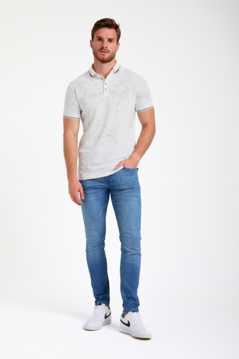 Gabbiano ecru heren polo | Model