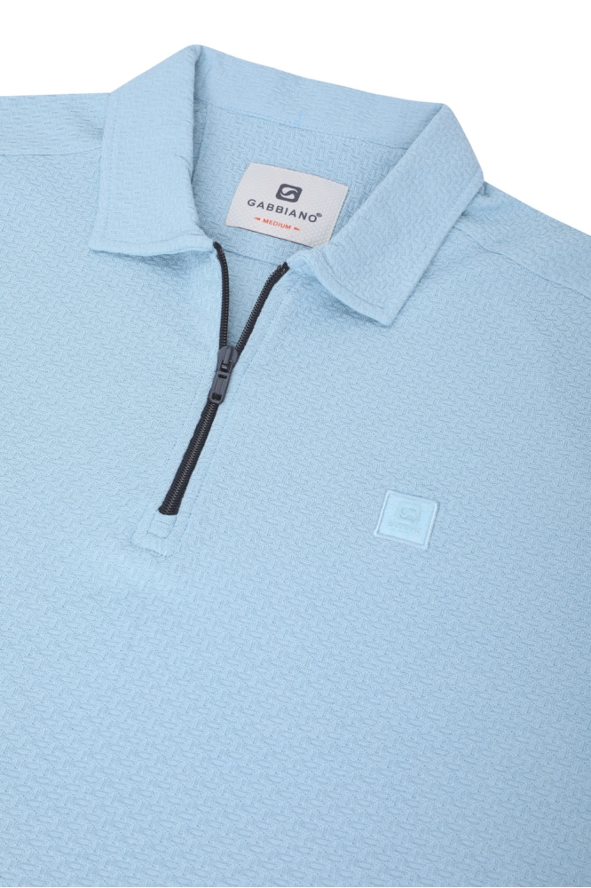 Gabbiano blauwe heren polo | Kleurstaal