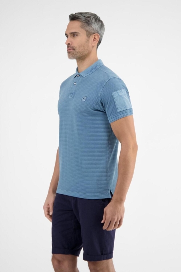 Lerros Polo POLOSHIRT MET TONALE STREPEN 2533238 443