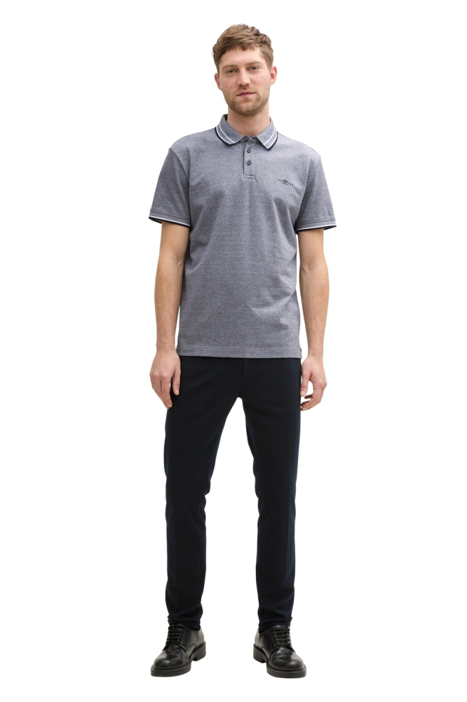 Tom Tailor blauwe heren polo | Model