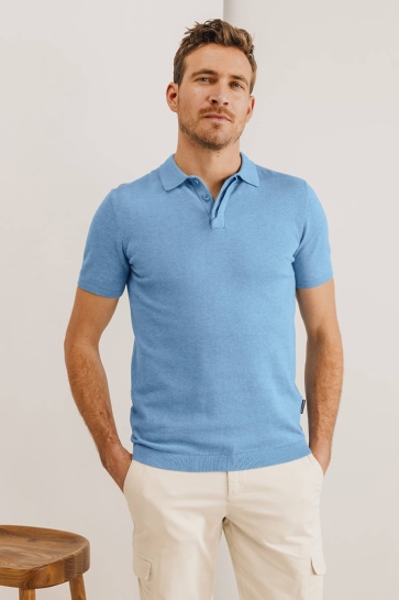 State of Art Polo GEBREIDE POLO MET KORTE MOUWEN 47115060 5600