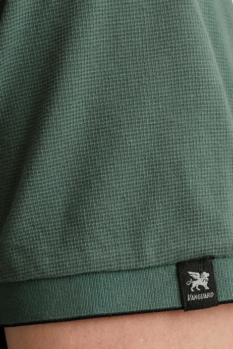 Vanguard short sleeve polo pique waffle str