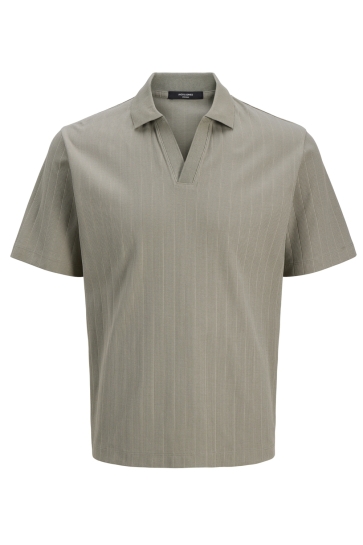 Jack & Jones Polo JPRSUMMER DESIGN RIB POLO SS SS25 12285717 DRIED SAGE