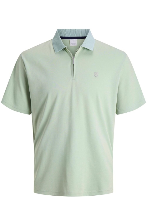 Jack & Jones groene heren polo | Vooraanzicht