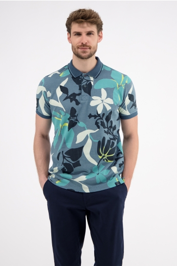 Lerros Polo POLO MET PATROON 2543231 443