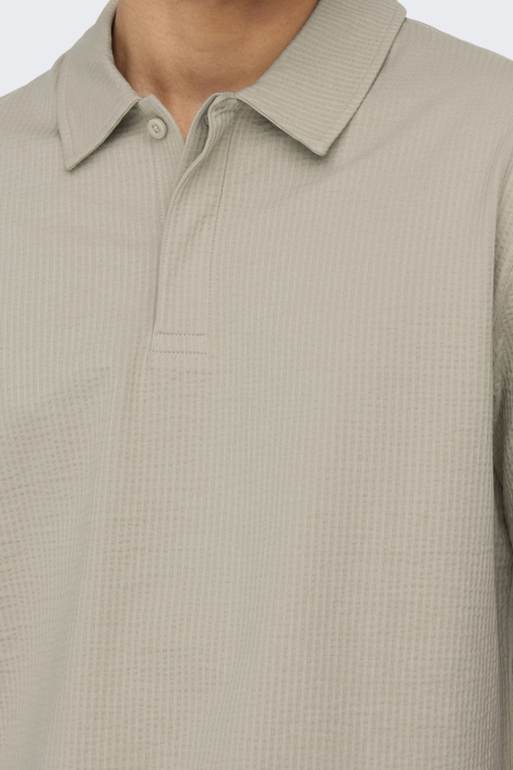 Only & Sons onskian life reg seersucker ss polo