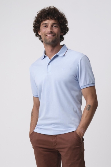 Campbell Polo JORDAN POLO KM 096119 3251 Chambray blue