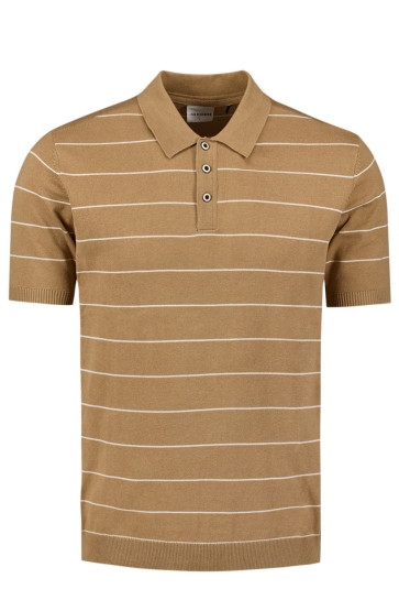 NO-EXCESS Polo POLO MET STREEP DETAIL 27230357 043 KHAKI