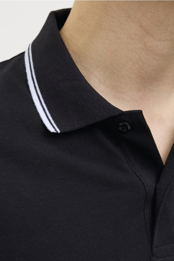 JJ Rebel zwarte heren polo | Unique Selling Point