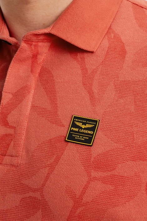 PME legend short sleeve polo two tone pique p