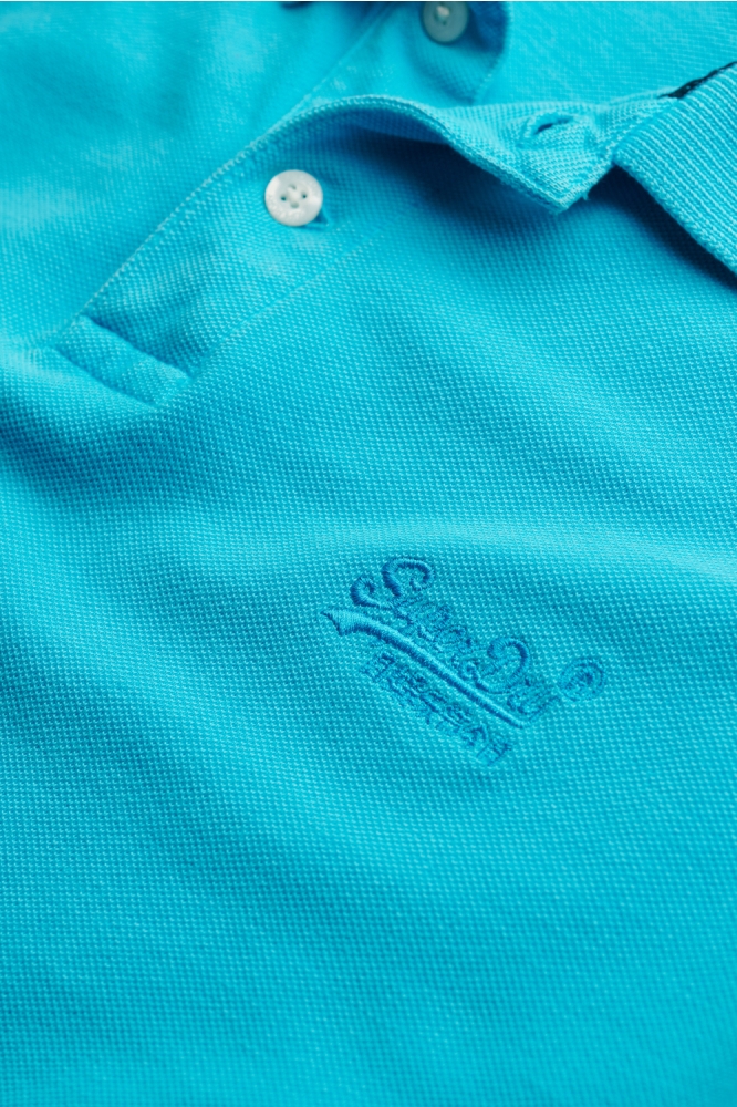 Superdry blauwe heren polo | Kleurstaal