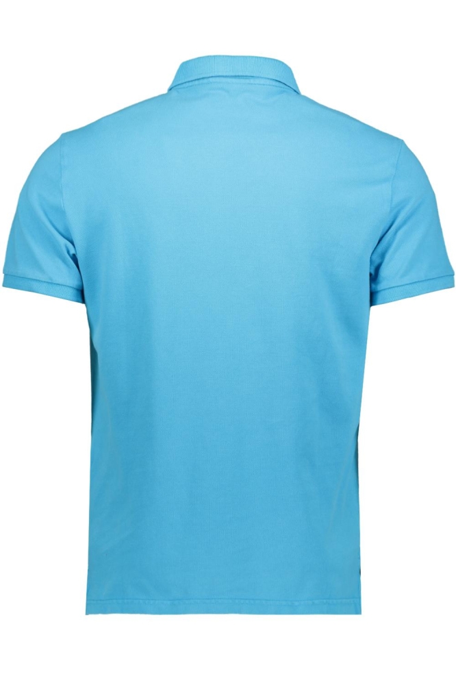 Superdry blauwe heren polo | Achteraanzicht