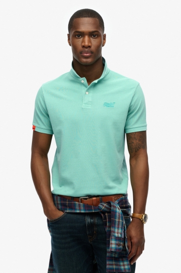 Superdry Polo VINT DESTROY POLO M1110439A SPEARMINT LIGHT GREEN