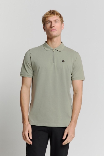 NO-EXCESS Polo POLO MET KORTE MOUWEN 28380422 049 SMOKE